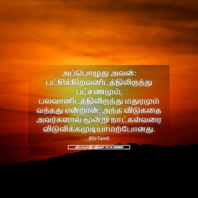 Picture 05 - நியாயாதிபதிகள் 14:14 TAMIRV - அப்பொழுது அவன்: - Bible Verse Picture
