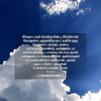 Picture 05 - நியாயாதிபதிகள் 15:1 TAMIRV - சிலநாட்கள் - Bible Verse Picture