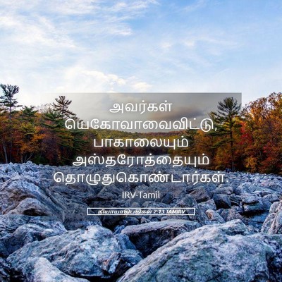 Picture 05 - நியாயாதிபதிகள் 2:13 TAMIRV - அவர்கள் - Bible Verse Picture