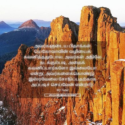 Picture 05 - நியாயாதிபதிகள் 2:22 TAMIRV - அவர்களுடைய - Bible Verse Picture