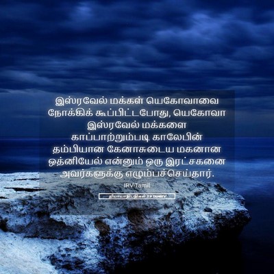 Picture 05 - நியாயாதிபதிகள் 3:9 TAMIRV - இஸ்ரவேல் மக்கள் - Bible Verse Picture