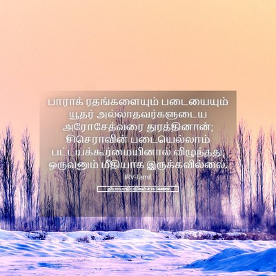 Picture 05 - நியாயாதிபதிகள் 4:16 TAMIRV - பாராக் - Bible Verse Picture