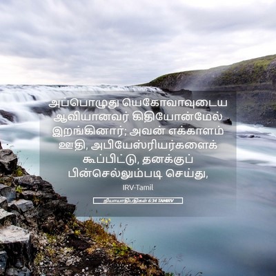 Picture 05 - நியாயாதிபதிகள் 6:34 TAMIRV - அப்பொழுது - Bible Verse Picture