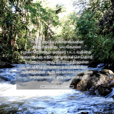 Picture 05 - நியாயாதிபதிகள் 7:22 TAMIRV - 300 பேரும் - Bible Verse Picture