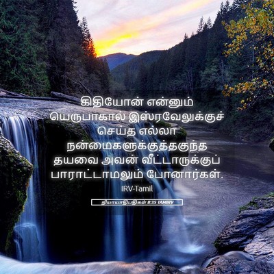 Picture 05 - நியாயாதிபதிகள் 8:35 TAMIRV - கிதியோன் என்னும் - Bible Verse Picture