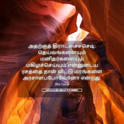 Picture 05 - நியாயாதிபதிகள் 9:13 TAMIRV - அதற்குத் - Bible Verse Picture