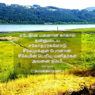 Picture 05 - நியாயாதிபதிகள் 9:26 TAMIRV - ஏபேதின் மகனான - Bible Verse Picture