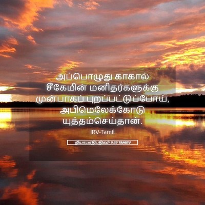Picture 05 - நியாயாதிபதிகள் 9:39 TAMIRV - அப்பொழுது காகால் - Bible Verse Picture