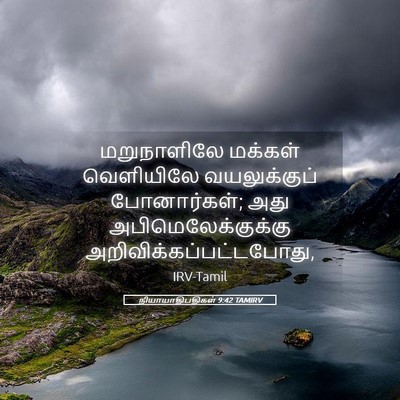 Picture 05 - நியாயாதிபதிகள் 9:42 TAMIRV - மறுநாளிலே மக்கள் - Bible Verse Picture