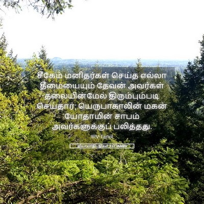 Picture 05 - நியாயாதிபதிகள் 9:57 TAMIRV - சீகேம் மனிதர்கள் - Bible Verse Picture