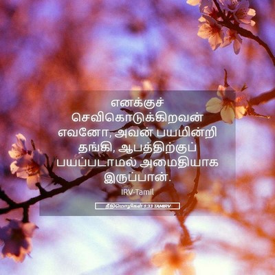 Picture 05 - நீதிமொழிகள் 1:33 TAMIRV - எனக்குச் - Bible Verse Picture