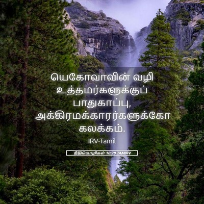 Picture 05 - நீதிமொழிகள் 10:29 TAMIRV - யெகோவாவின் வழி - Bible Verse Picture