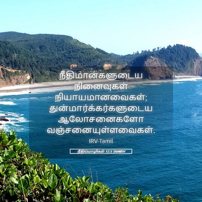 Picture 05 - நீதிமொழிகள் 12:5 TAMIRV - நீதிமான்களுடைய - Bible Verse Picture