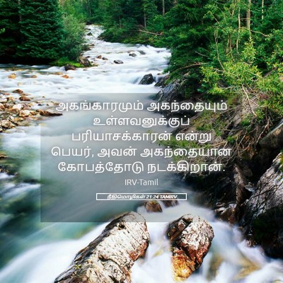 Picture 05 - நீதிமொழிகள் 21:24 TAMIRV - அகங்காரமும் - Bible Verse Picture