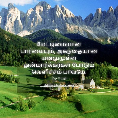 Picture 05 - நீதிமொழிகள் 21:4 TAMIRV - மேட்டிமையான - Bible Verse Picture
