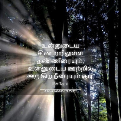 Picture 05 - நீதிமொழிகள் 5:15 TAMIRV - உன்னுடைய - Bible Verse Picture