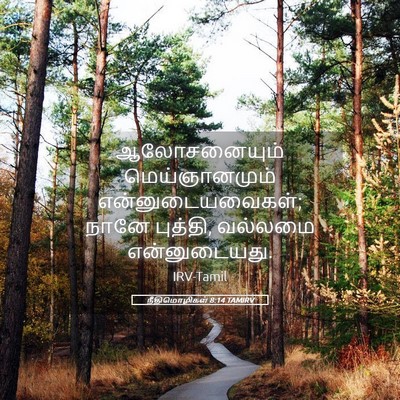 Picture 05 - நீதிமொழிகள் 8:14 TAMIRV - ஆலோசனையும் - Bible Verse Picture