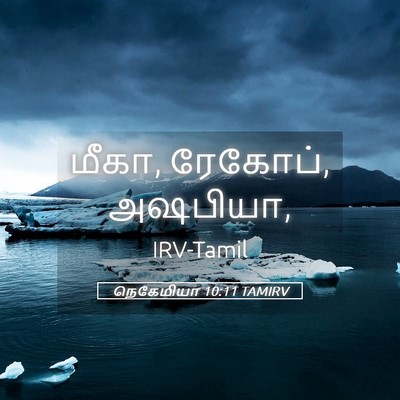 Picture 05 - நெகேமியா 10:11 TAMIRV - மீகா, ரேகோப், - Bible Verse Picture