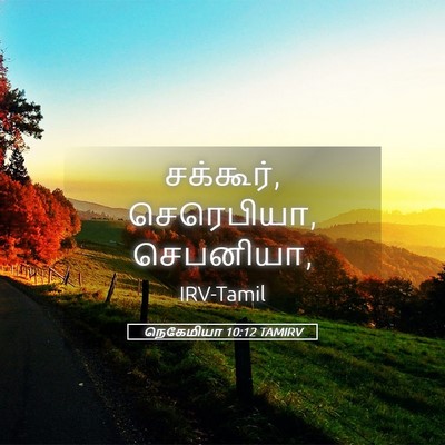 Picture 05 - நெகேமியா 10:12 TAMIRV - சக்கூர், செரெபியா, - Bible Verse Picture
