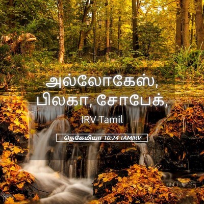 Picture 05 - நெகேமியா 10:24 TAMIRV - அல்லோகேஸ், பிலகா, - Bible Verse Picture