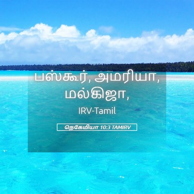 Picture 05 - நெகேமியா 10:3 TAMIRV - பஸ்கூர், அமரியா, - Bible Verse Picture
