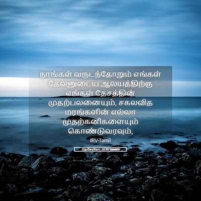 Picture 05 - நெகேமியா 10:35 TAMIRV - நாங்கள் - Bible Verse Picture