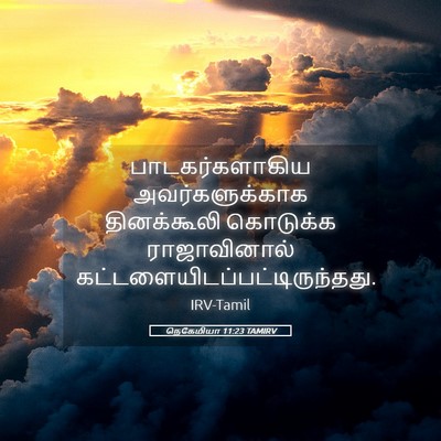 Picture 05 - நெகேமியா 11:23 TAMIRV - பாடகர்களாகிய - Bible Verse Picture