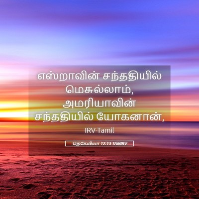 Picture 05 - நெகேமியா 12:13 TAMIRV - எஸ்றாவின் - Bible Verse Picture
