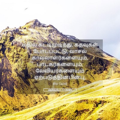 Picture 05 - நெகேமியா 7:1 TAMIRV - மதில் - Bible Verse Picture