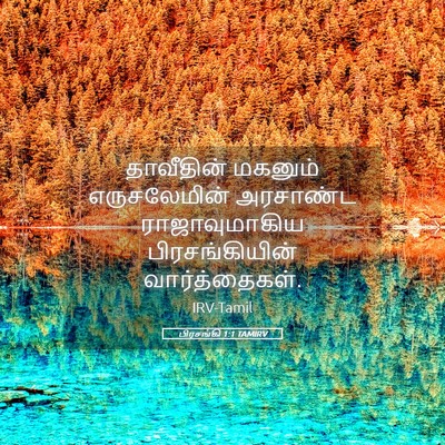 Picture 05 - பிரசங்கி 1:1 TAMIRV - தாவீதின் மகனும் - Bible Verse Picture