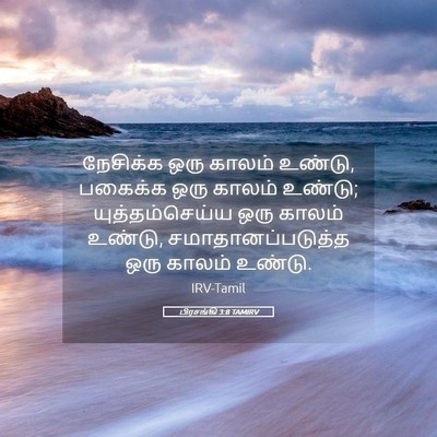 Picture 05 - பிரசங்கி 3:8 TAMIRV - நேசிக்க ஒரு காலம் - Bible Verse Picture
