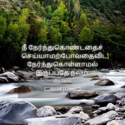 Picture 05 - பிரசங்கி 5:5 TAMIRV - நீ - Bible Verse Picture