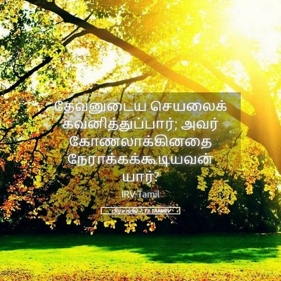 Picture 05 - பிரசங்கி 7:13 TAMIRV - தேவனுடைய செயலைக் - Bible Verse Picture