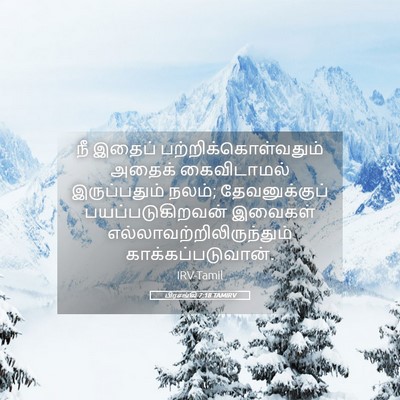 Picture 05 - பிரசங்கி 7:18 TAMIRV - நீ இதைப் - Bible Verse Picture