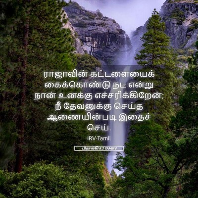 Picture 05 - பிரசங்கி 8:2 TAMIRV - ராஜாவின் - Bible Verse Picture