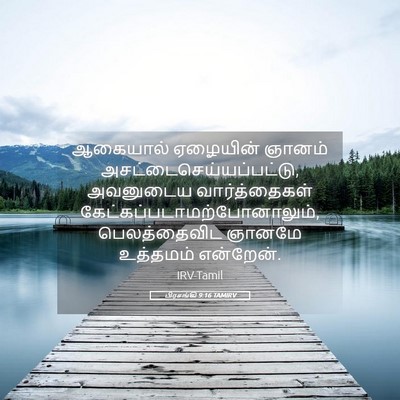 Picture 05 - பிரசங்கி 9:16 TAMIRV - ஆகையால் ஏழையின் - Bible Verse Picture