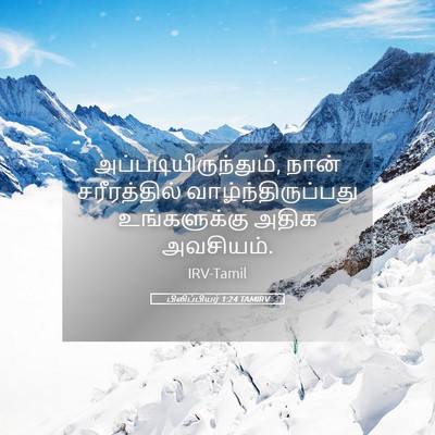 Picture 05 - பிலிப்பியர் 1:24 TAMIRV - அப்படியிருந்தும், - Bible Verse Picture