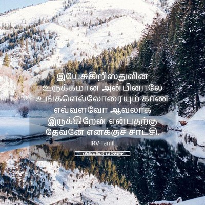 Picture 05 - பிலிப்பியர் 1:8 TAMIRV -  - Bible Verse Picture