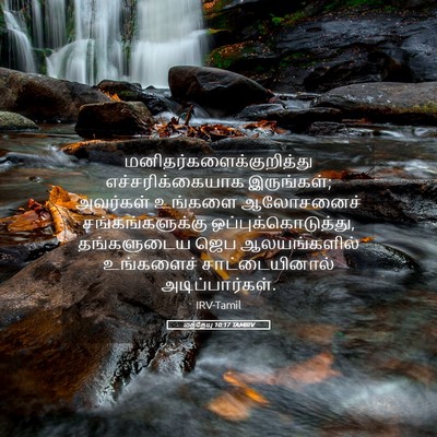 Picture 05 - மத்தேயு 10:17 TAMIRV -  - Bible Verse Picture