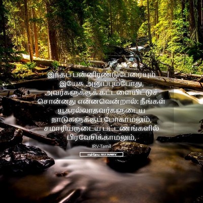 Picture 05 - மத்தேயு 10:5 TAMIRV - இந்தப் - Bible Verse Picture