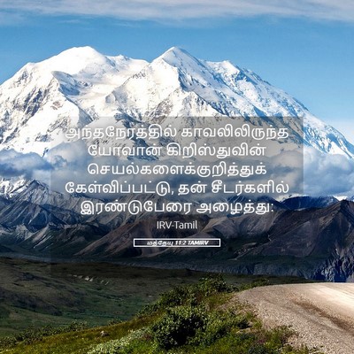 Picture 05 - மத்தேயு 11:2 TAMIRV - அந்தநேரத்தில் - Bible Verse Picture