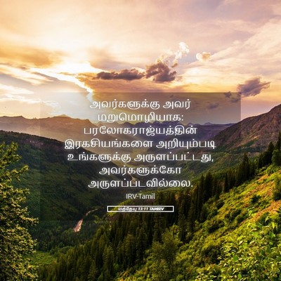 Picture 05 - மத்தேயு 13:11 TAMIRV - அவர்களுக்கு அவர் - Bible Verse Picture