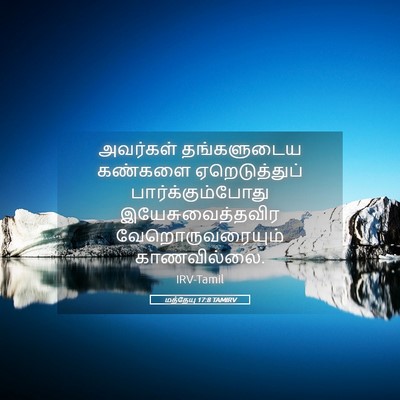 Picture 05 - மத்தேயு 17:8 TAMIRV - அவர்கள் தங்களுடைய - Bible Verse Picture