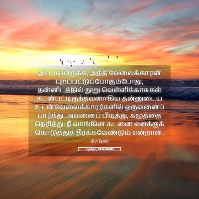 Picture 05 - மத்தேயு 18:28 TAMIRV - அப்படியிருக்க, - Bible Verse Picture