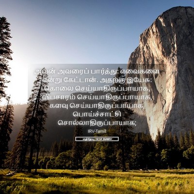 Picture 05 - மத்தேயு 19:18 TAMIRV - அவன் அவரைப் - Bible Verse Picture