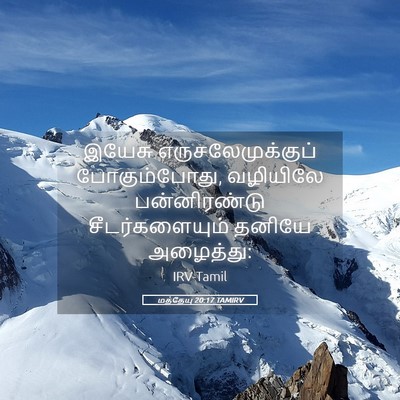Picture 05 - மத்தேயு 20:17 TAMIRV - இயேசு - Bible Verse Picture