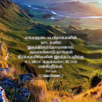 Picture 05 - மத்தேயு 23:30 TAMIRV - எங்களுடைய - Bible Verse Picture