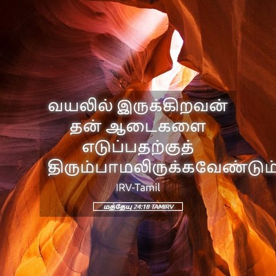 Picture 05 - மத்தேயு 24:18 TAMIRV - வயலில் - Bible Verse Picture