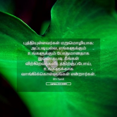 Picture 05 - மத்தேயு 25:9 TAMIRV -  - Bible Verse Picture