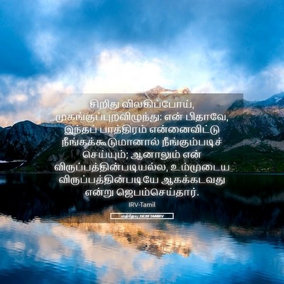 Picture 05 - மத்தேயு 26:39 TAMIRV - சிறிது - Bible Verse Picture